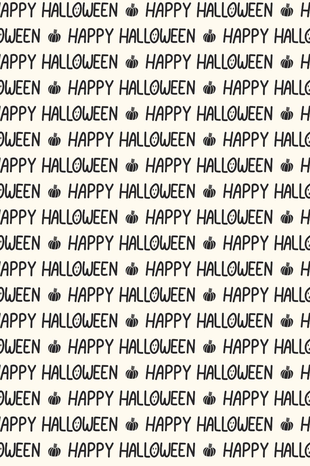 Happy Halloween Hand Lettered Text