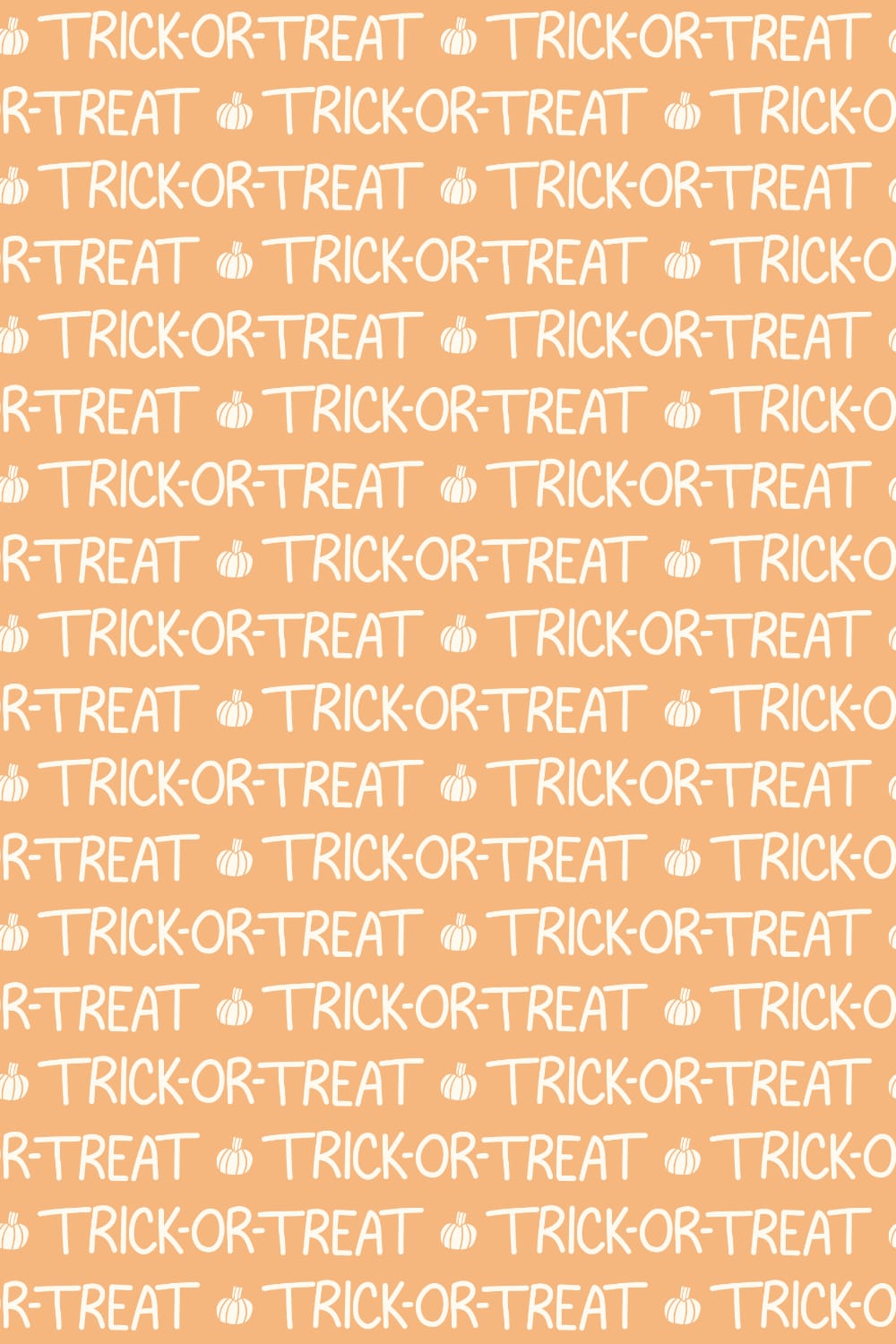 Trick-Or-Treat Hand Lettered Text