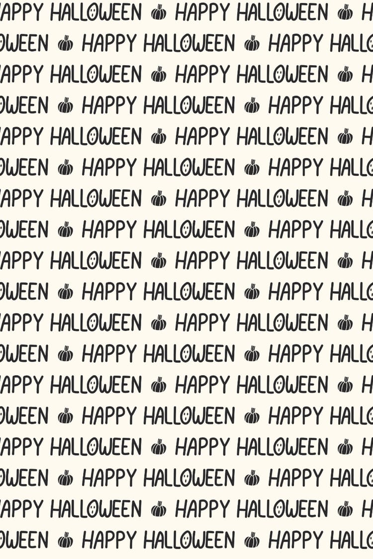 Happy Halloween Hand Lettered Text