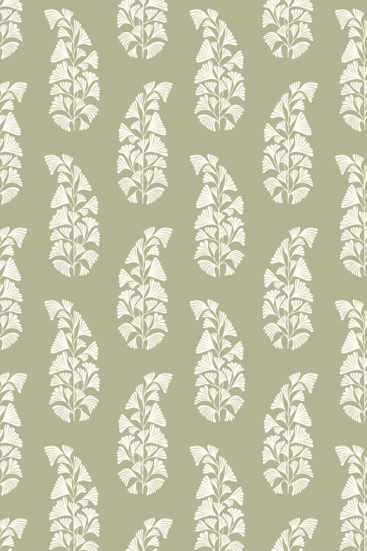 Ginkgo Boteh Paisley